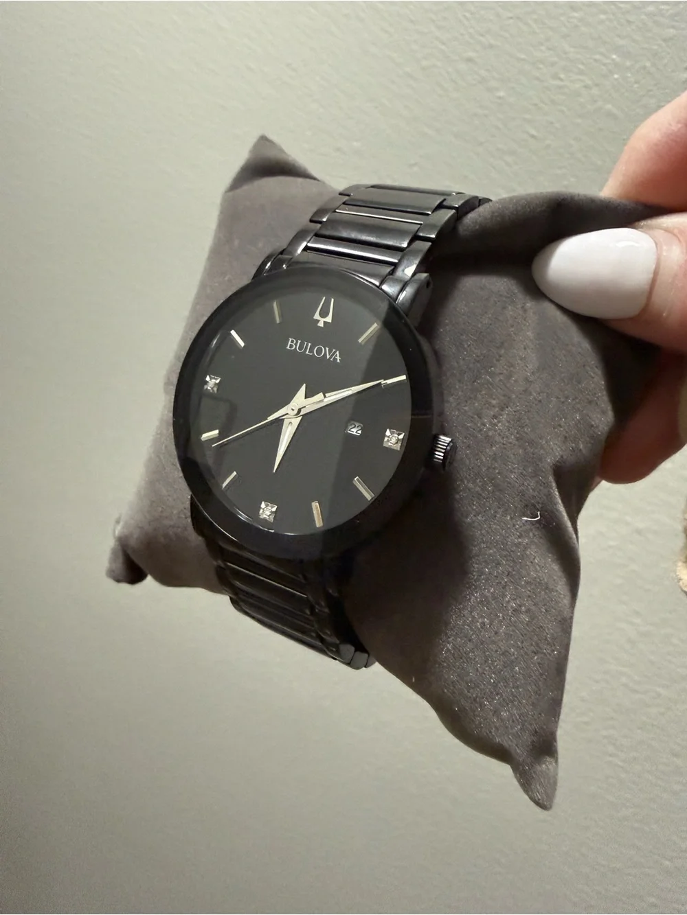 Bulova Futuro Black Stainless Steel Men's Watch